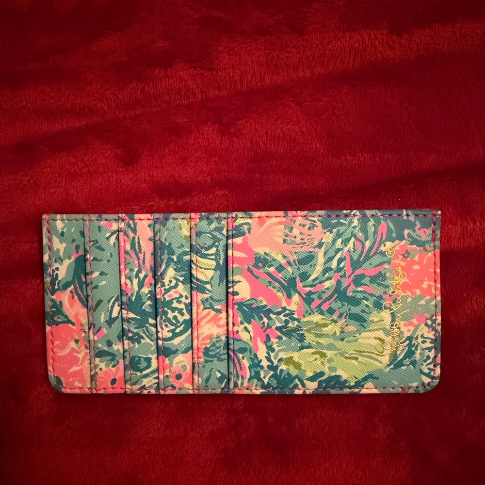 GWP Lilly Pulitzer Card Case- Fished My Wish Print